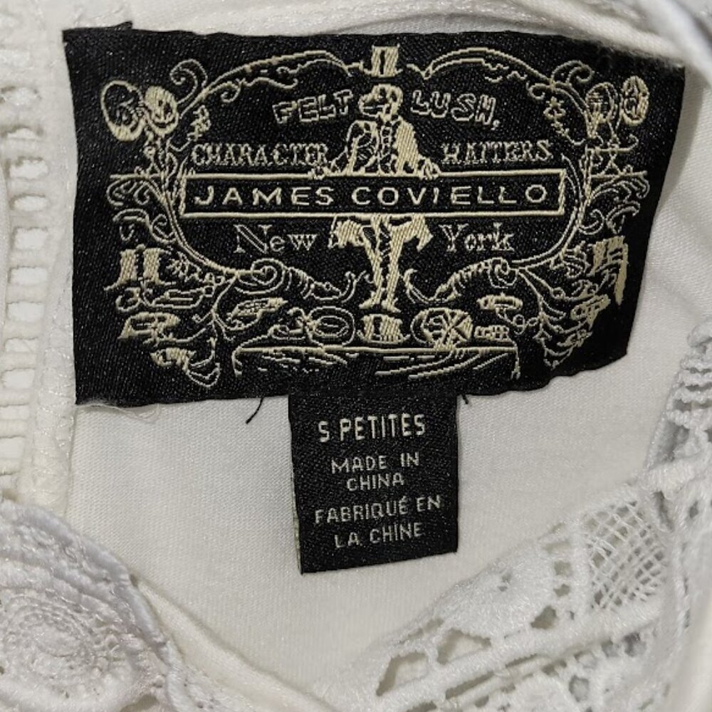 Anthropologie James Coviello Medallion Lace Front  Mock Neck Ivory Blouse SZ SP - Picture 9 of 12